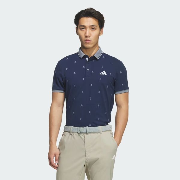  Áo Polo golf adidas Monogram Nam - JZ4364 