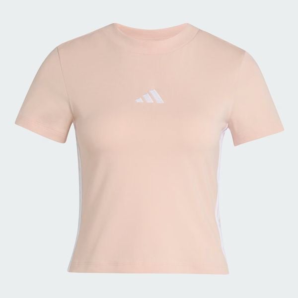  Áo Baby Tee adidas Essentials 3 sọc Nữ - KD2343 