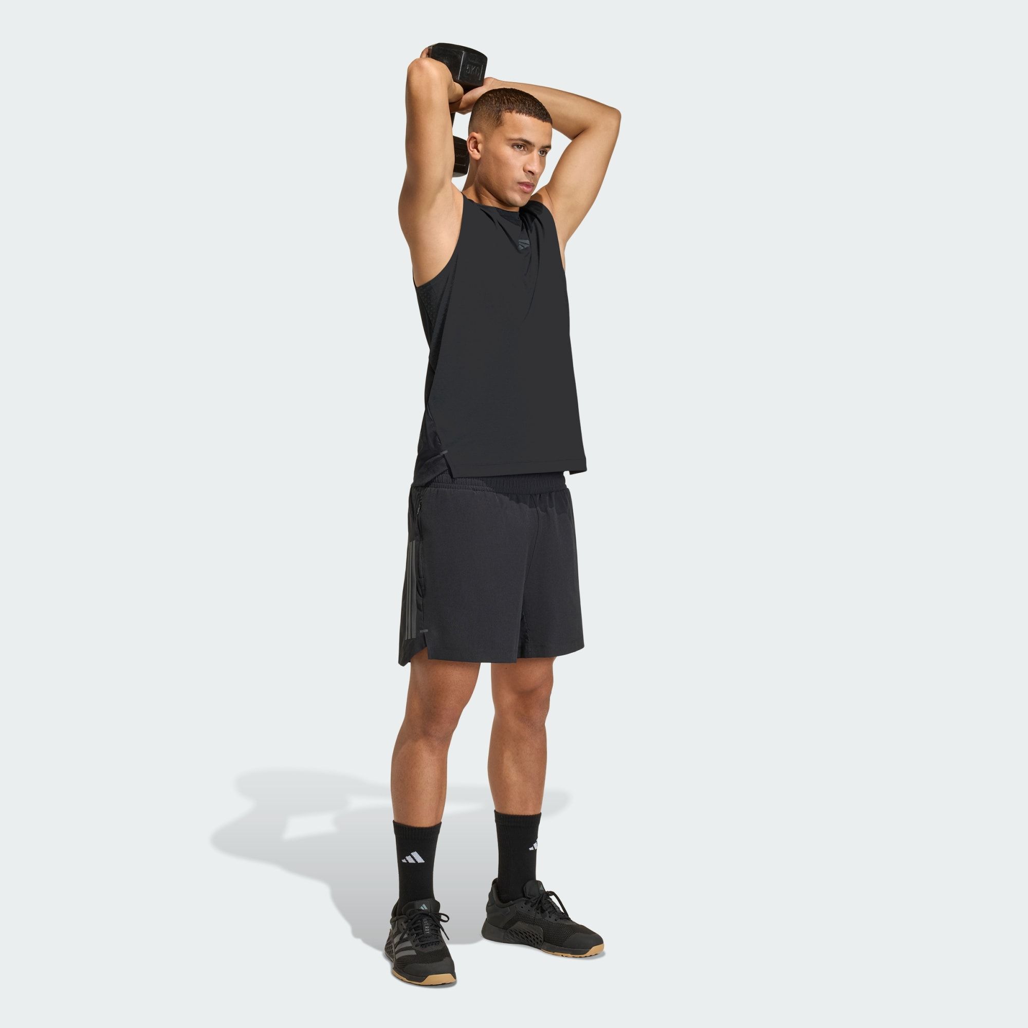  Áo Tank Top tập luyện adidas D4T Power 3 sọc Nam - KD0373 