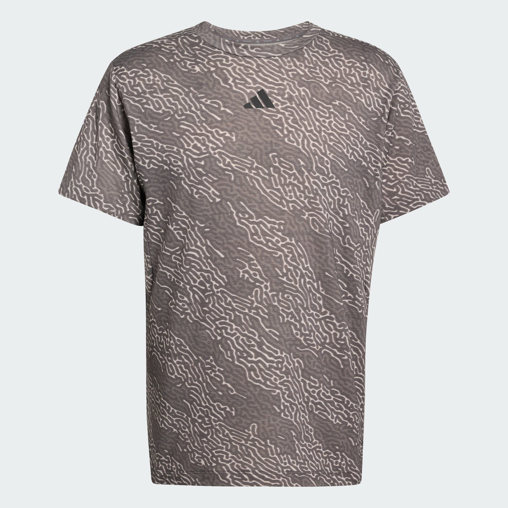 Áo T-shirt tập luyện adidas D4T Power AOP Nam - KF3098 