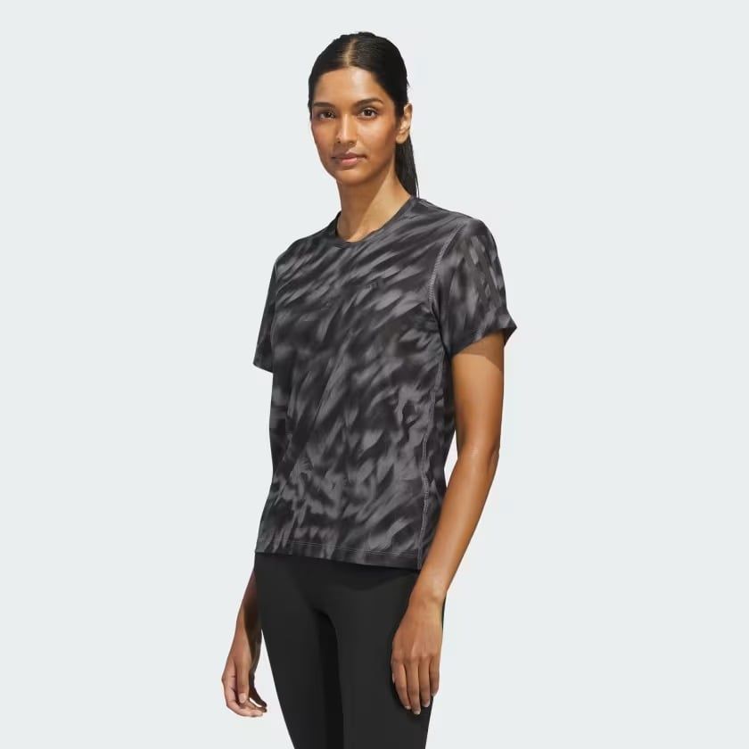  Áo T-shirt chạy bộ adidas Own the Run Allover Nữ - JZ5474 