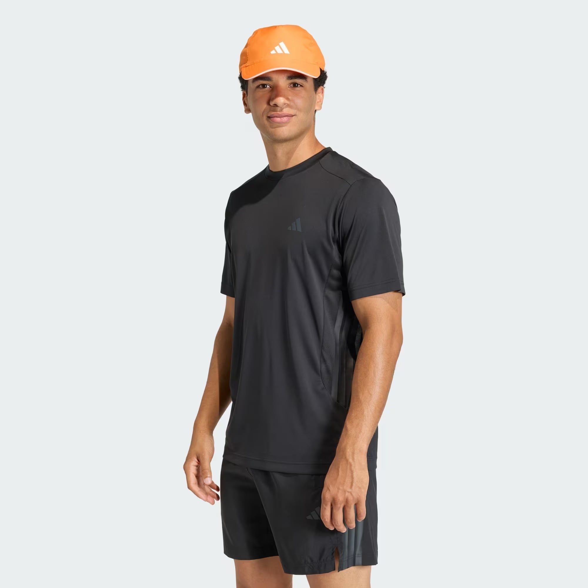 Áo T-shirt tập luyện adidas Tech Essentials 3 sọc Nam - KQ7485 
