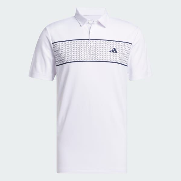  Áo Polo golf adidas Core hoạ tiết 3 sọc Nam - IU4344 