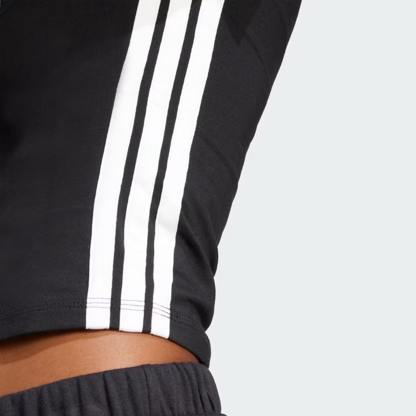  Áo Baby Tee adidas Essentials Slim 3 sọc Nữ - JC8325 