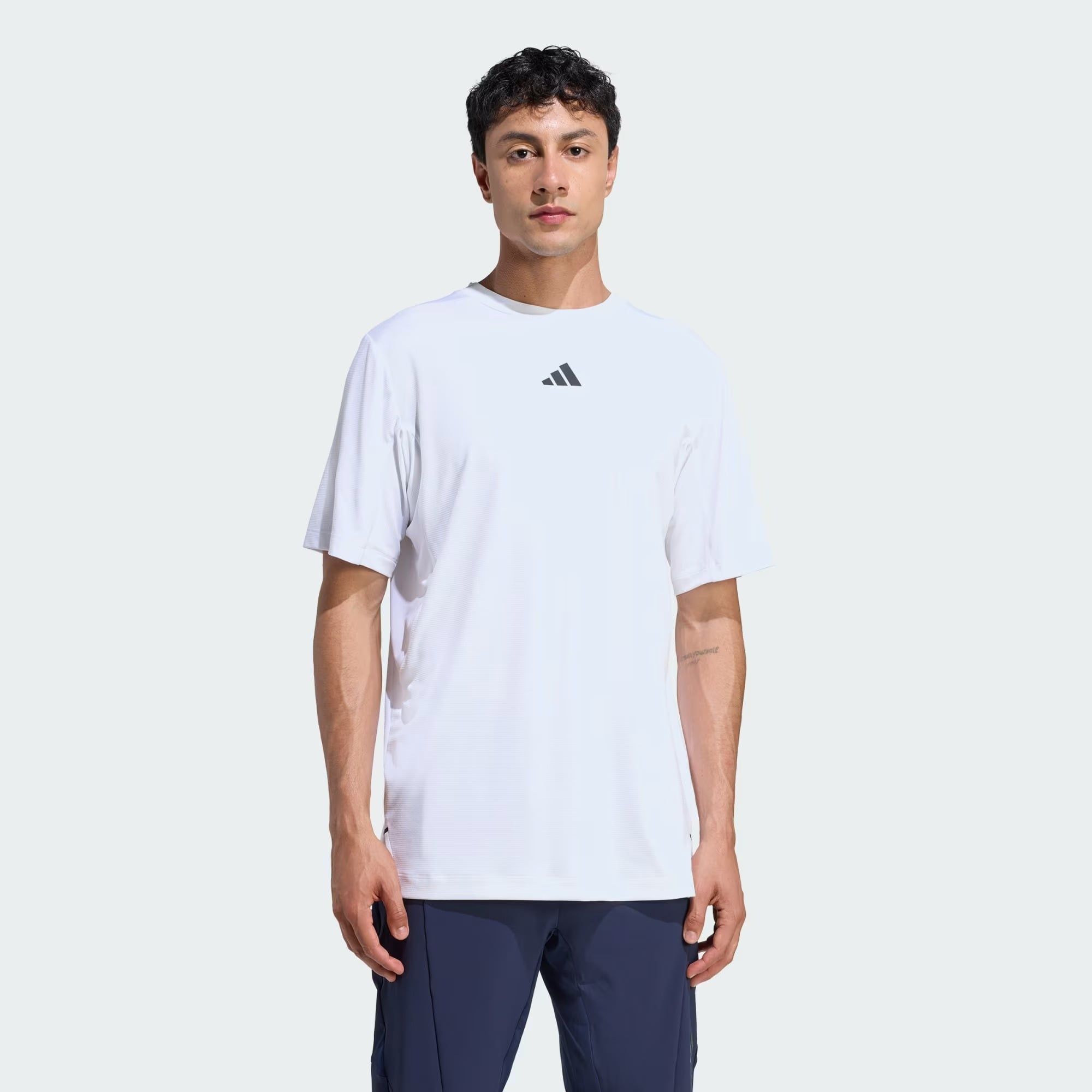  Áo T-shirt tập luyện adidas D4T PrimeLift 3 sọc Nam - KE9941 