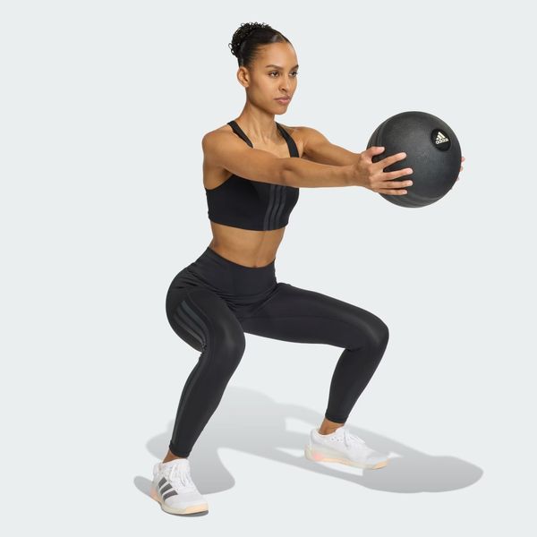  Áo bra tập luyện adidas Optime Medium Support 3 sọc Bra Nữ - JX5006 