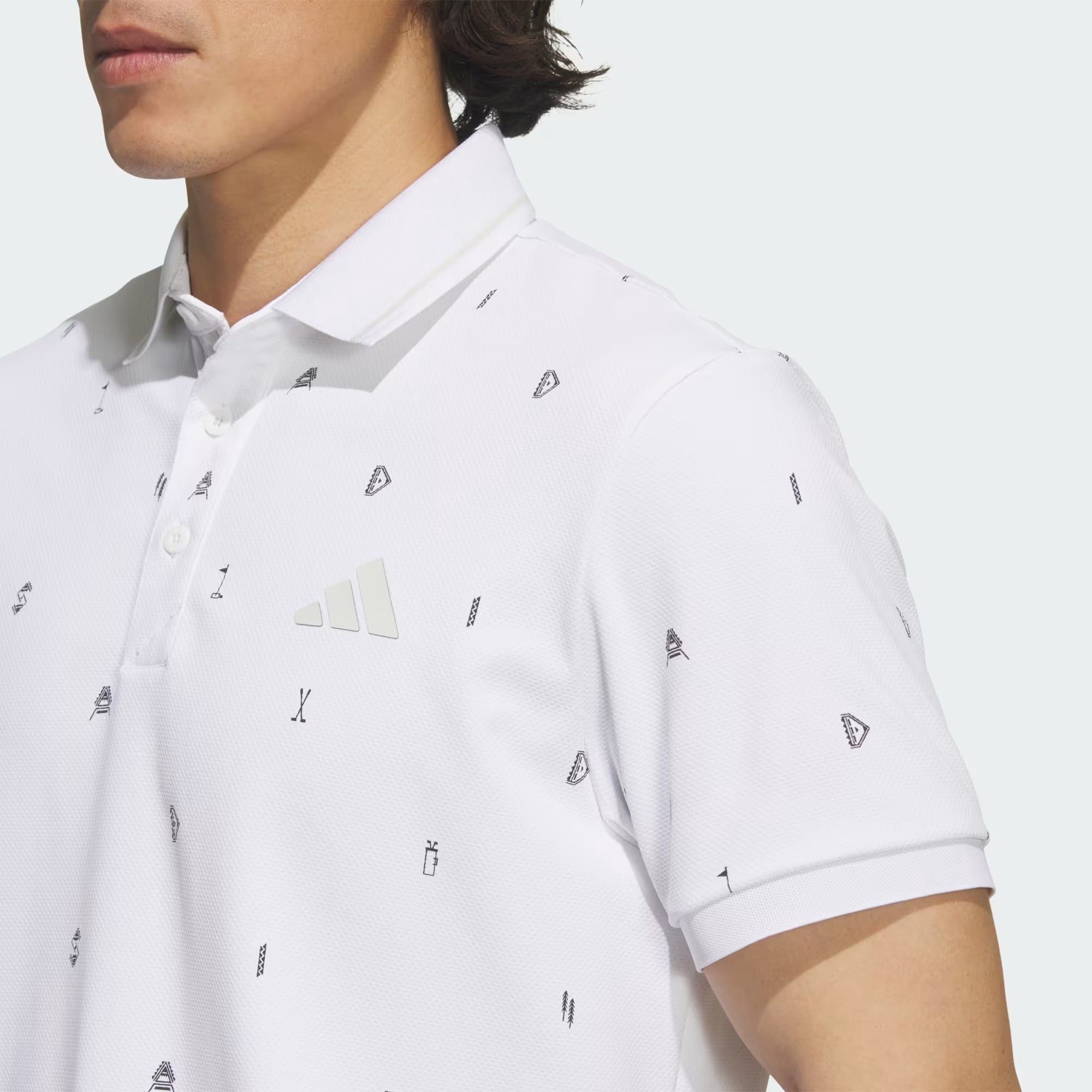  Áo Polo golf adidas Monogram Polo Nam - JY8222 