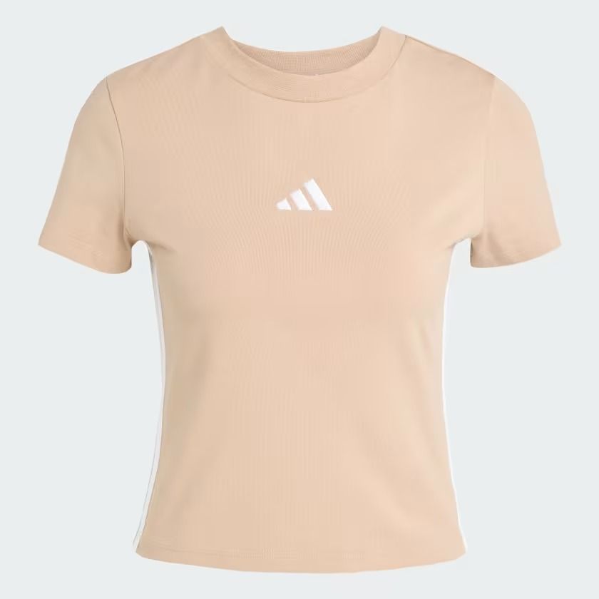  Áo Baby Tee adidas Essentials 3 sọc Nữ - JX7588 
