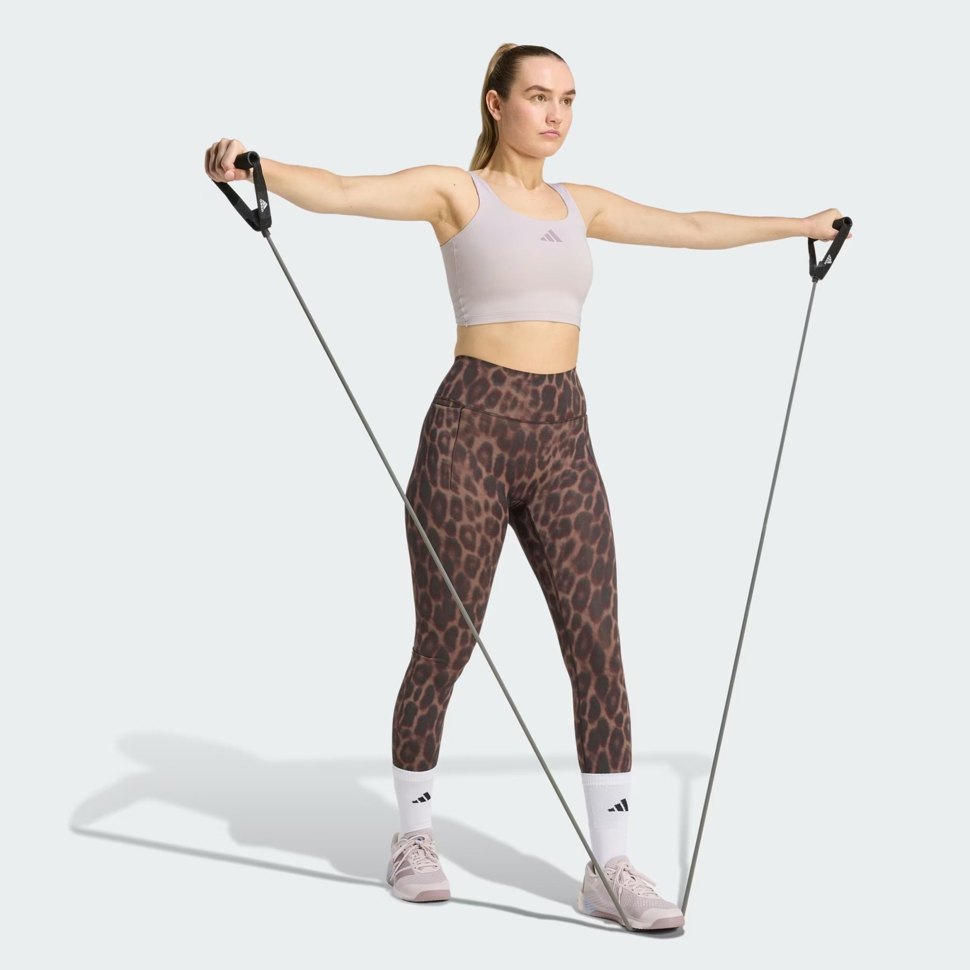  Áo Tank Top tập luyện adidas Optime Power High Support Nữ - KD2227 