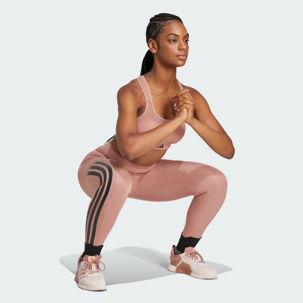 Quần legging tập luyện adidas Optime 3 sọc Nữ - JI8764 
