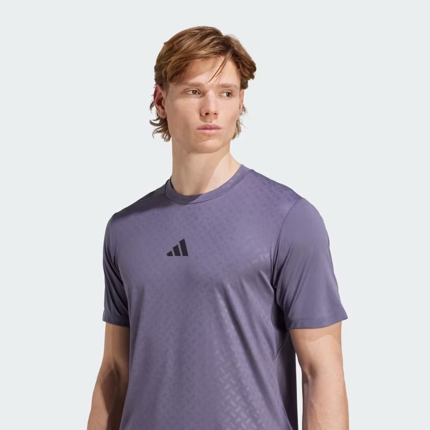  Áo T-shirt tập luyện adidas Primelift 3 sọc Nam - JV9714 