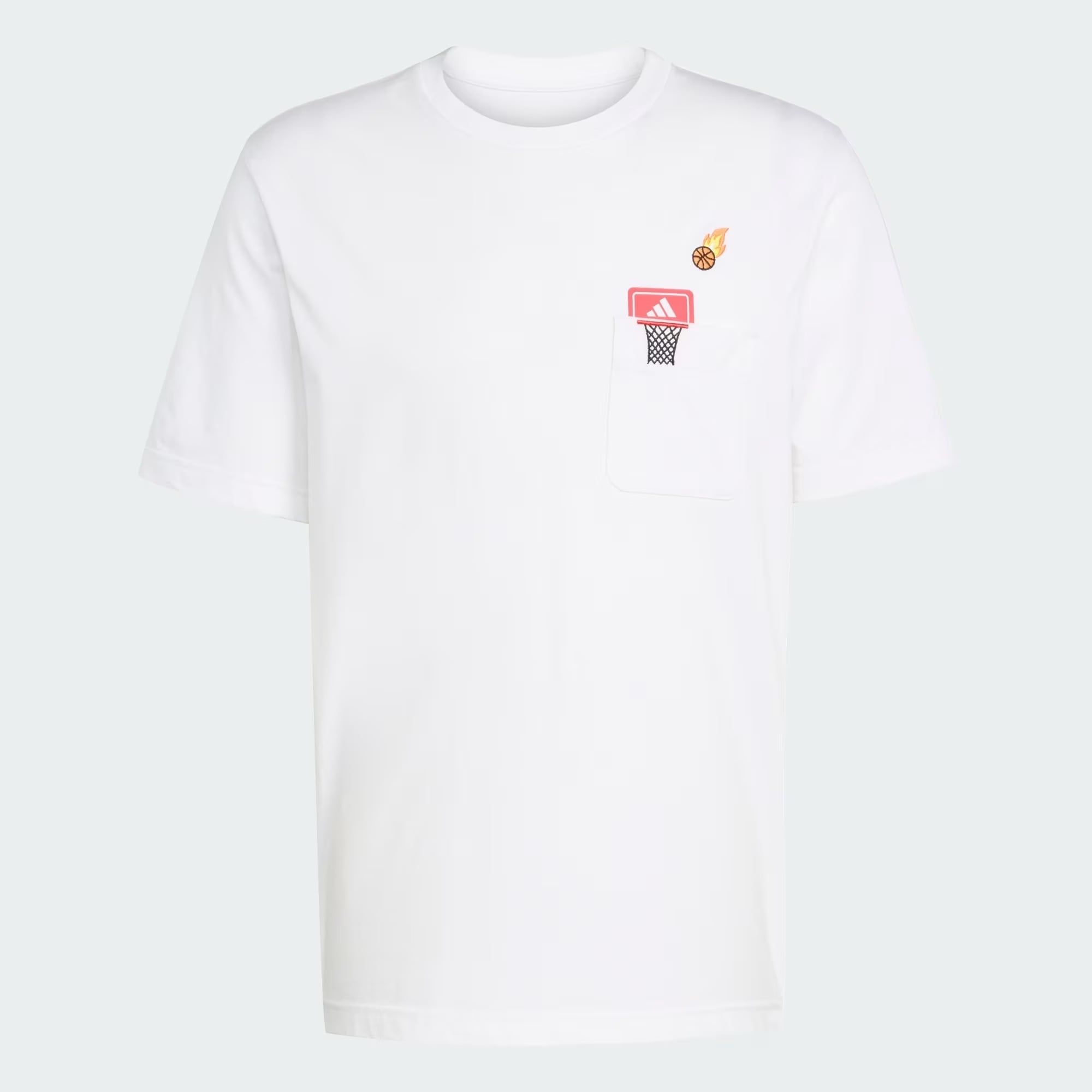  Áo T-shirt adidas Mini Basketball Nam - KB2527 