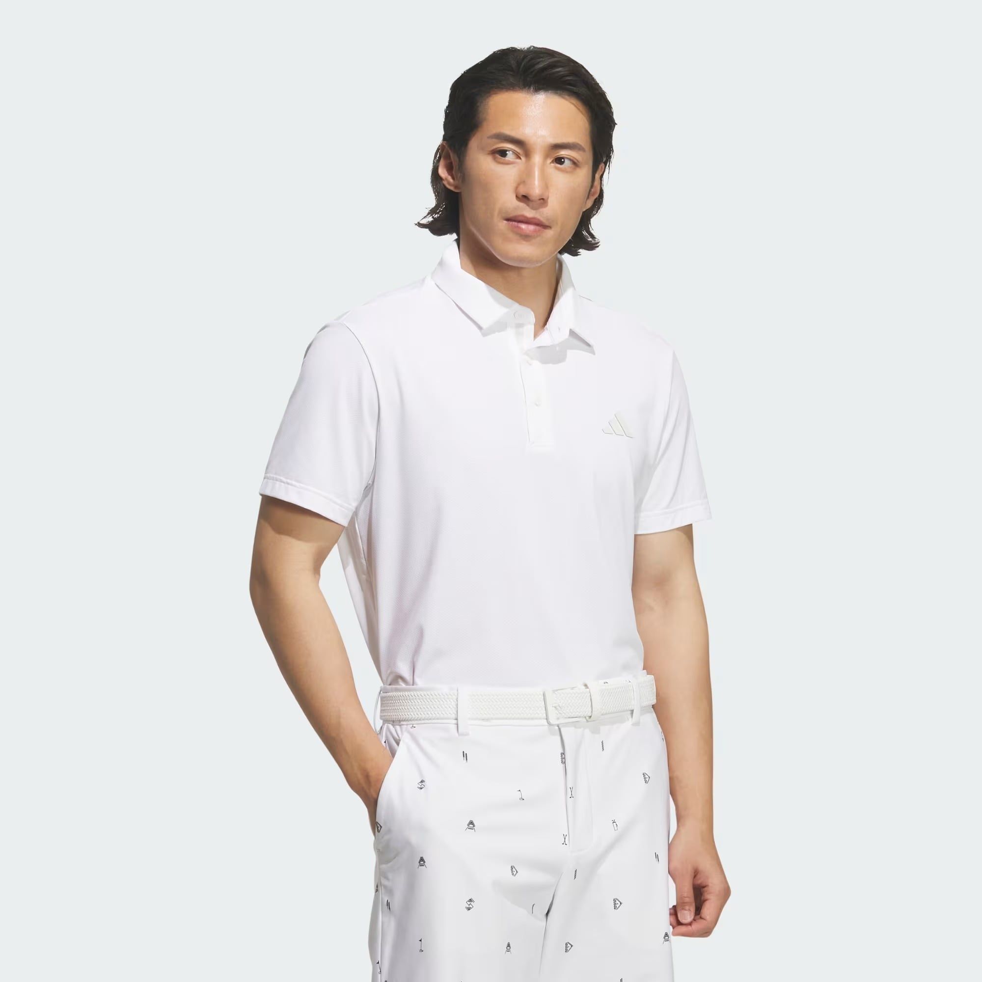  Áo Polo golf adidas Back Print Nam - JY8228 