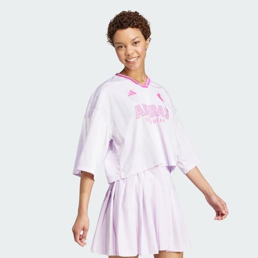  Áo jersey adidas Tiro Oversize 3 sọc Nữ - JC8209 