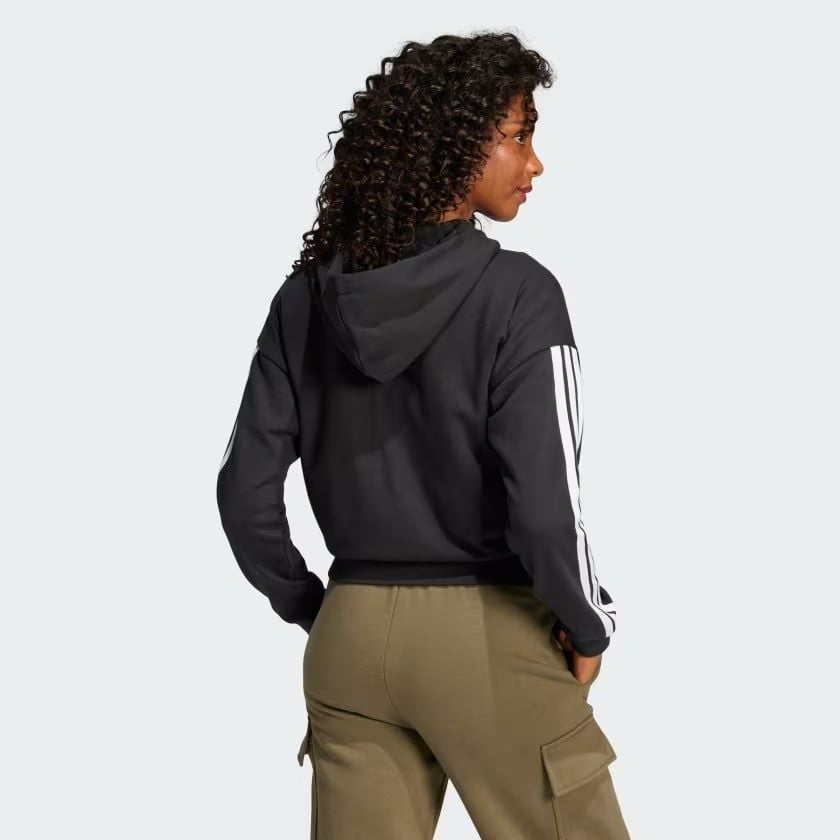  Áo hoodie adidas Essential 3 sọc khoá kéo Nữ - JE0052 