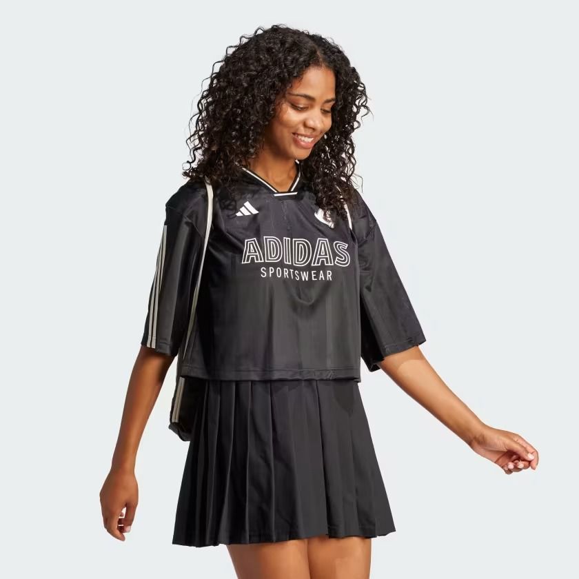  Áo T-shirt adidas Tiro Oversize 3 sọc Nữ - JG4097 