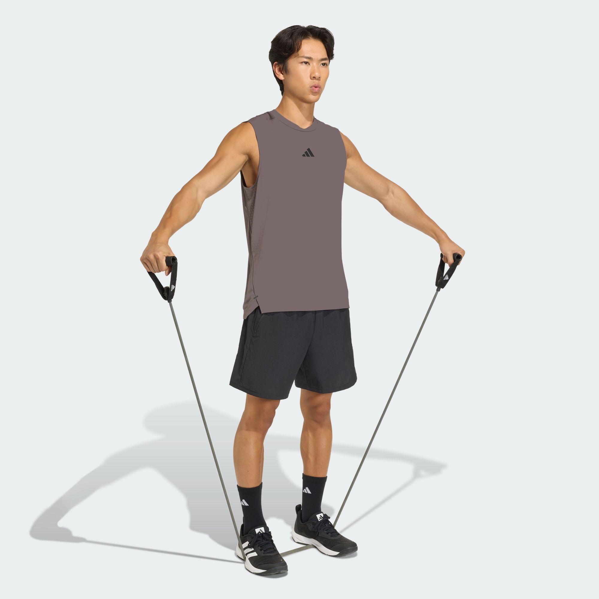  Áo Tank Top tập luyện adidas D4T Primelft 3 sọc Nam - KD0375 