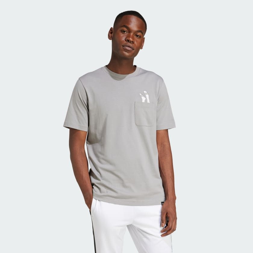  Áo T-shirt adidas Lounge Slides có túi Nam - JC5284 