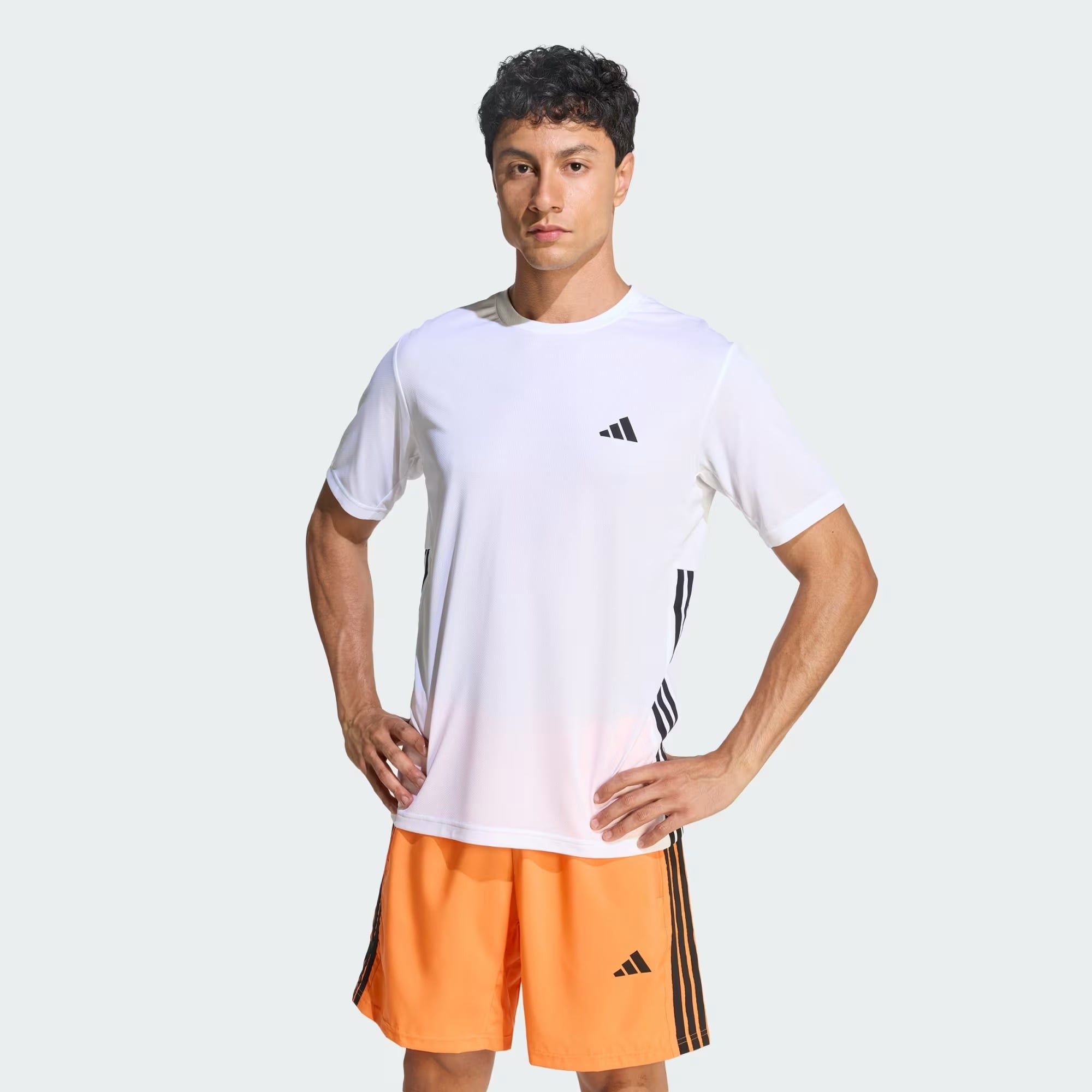  Áo T-shirt tập luyện adidas Essentials Base 3 gạch Nam - KD0699 