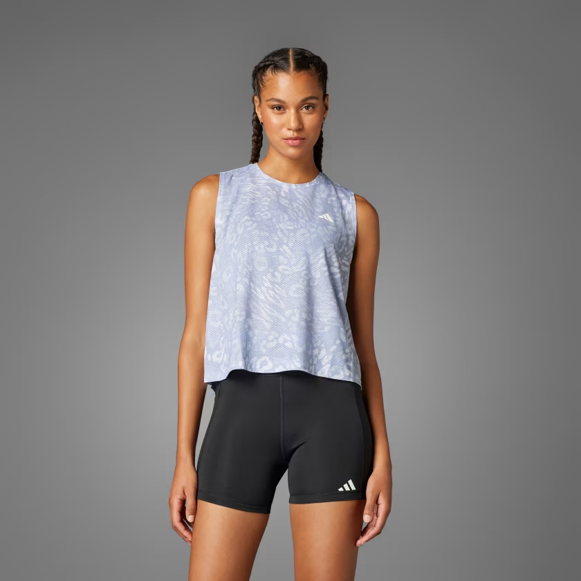  Áo Tank Top chạy bộ adidas Own the Run CLIMACOOL 3 Sọc Nữ - JD7763 