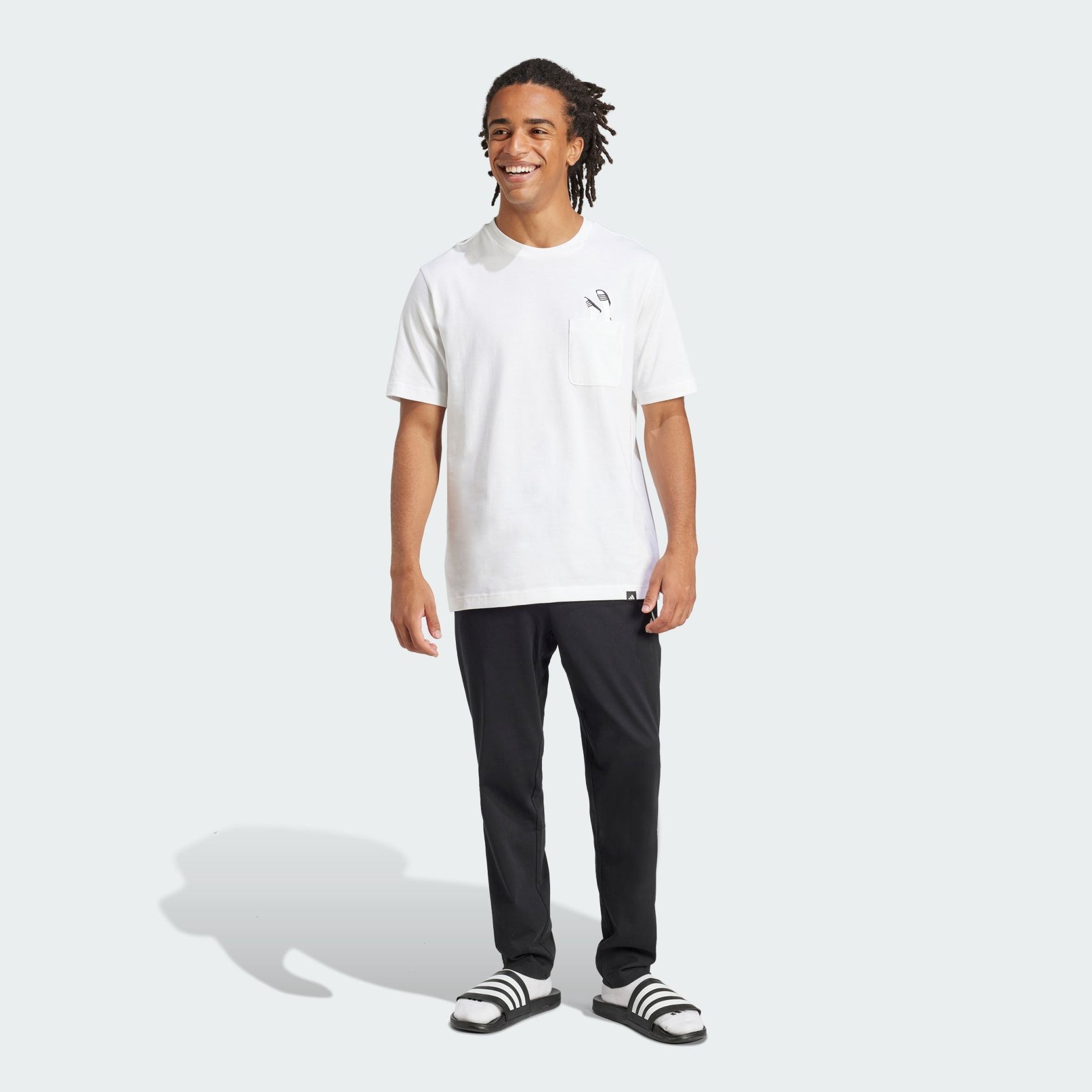  Áo T-shirt adidas Lounge Slides có túi Nam - JC5282 