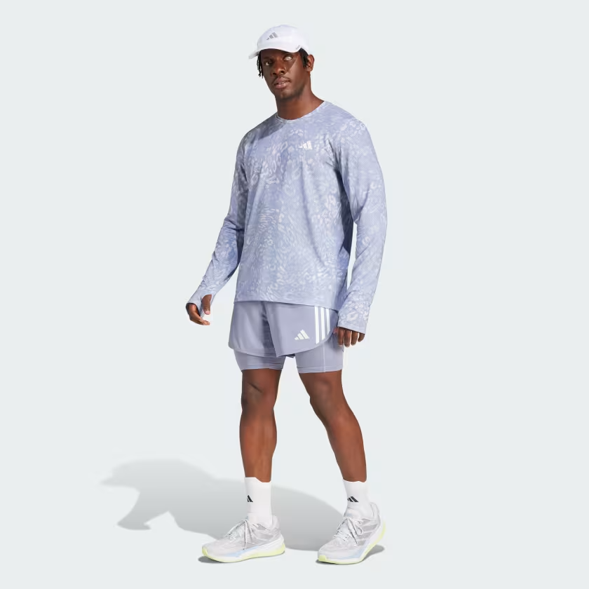  Quần short chạy bộ adidas Own the Run 3 sọc 2 trong 1 Nam - JD2321 