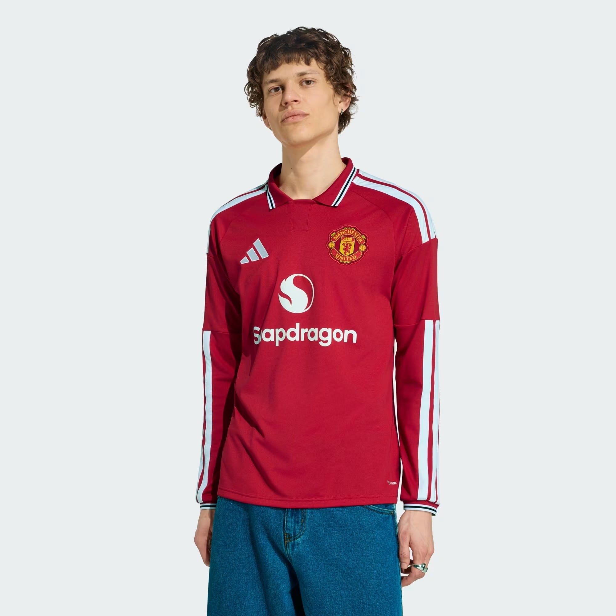  Áo dài tay adidas Sân nhà Manchester United 26/27 Nam - KC4773 