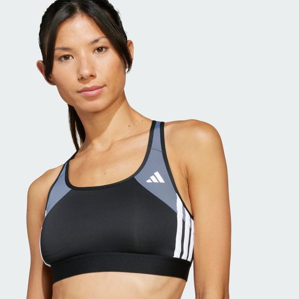  Áo bra tập luyện adidas Medium Support Powerimpact 3 sọc Nữ - JH1458 
