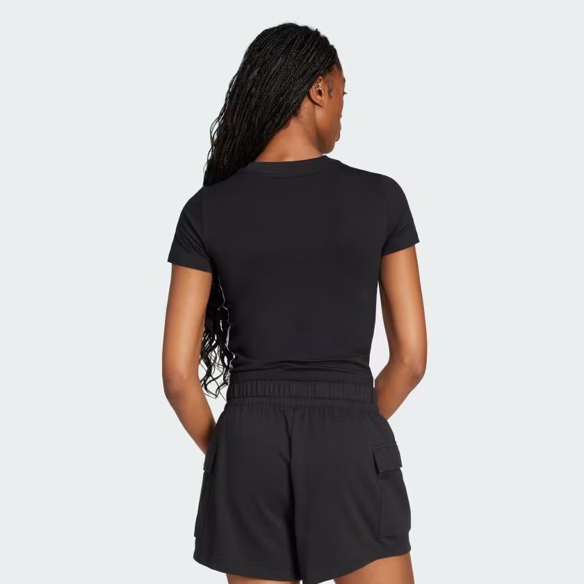  Áo Baby Tee adidas Essentials Slim 3 sọc Nữ - JC8325 