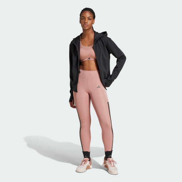  Quần legging tập luyện adidas Optime 3 sọc Nữ - JI8764 