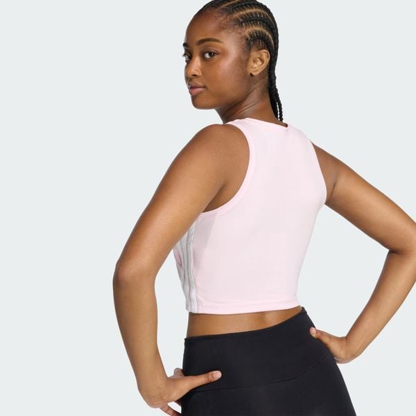  Áo crop top adidas Essentials 3 gạch Nữ - KC5182 