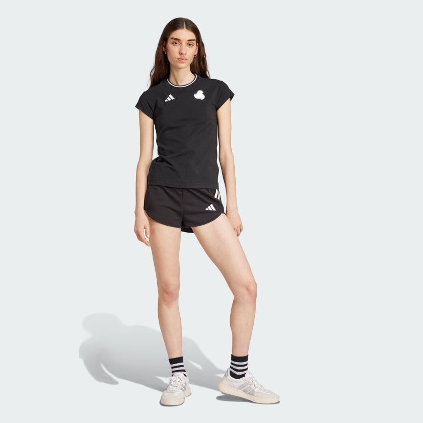  Áo Baby Tee adidas Tiro 3 sọc Nữ - JG4107 