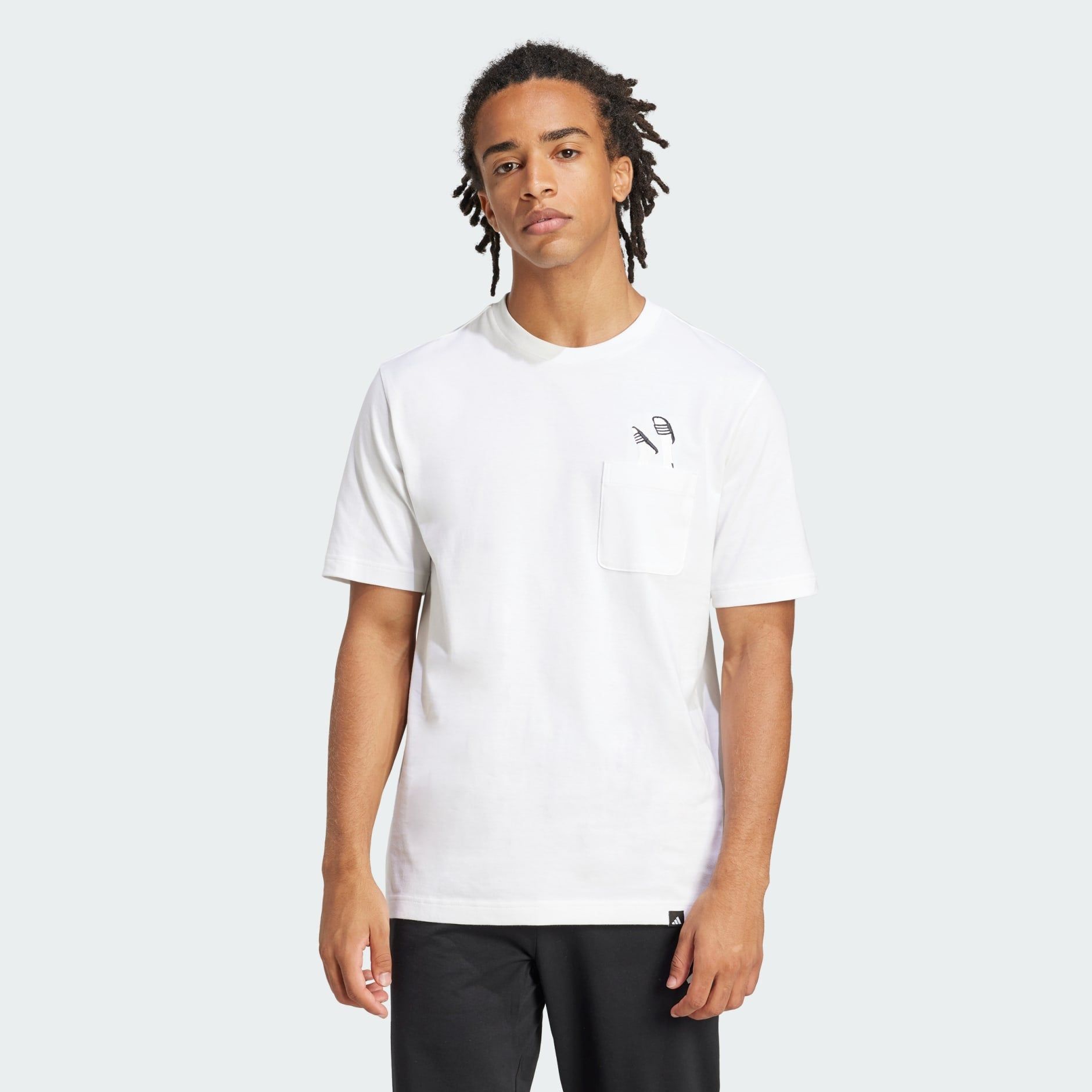  Áo T-shirt adidas Lounge Slides có túi Nam - JC5282 