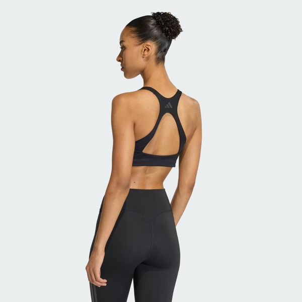  Áo bra tập luyện adidas Optime Medium Support 3 sọc Bra Nữ - JX5006 