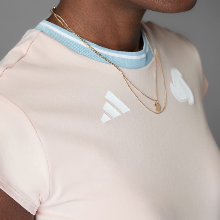  Áo Baby Tee adidas Tiro 3 sọc Nữ - JG4108 