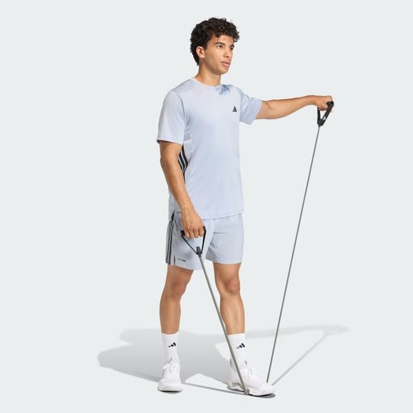  Áo T-shirt tập luyện adidas Tech Essentials 3 sọc Nam - KQ7487 