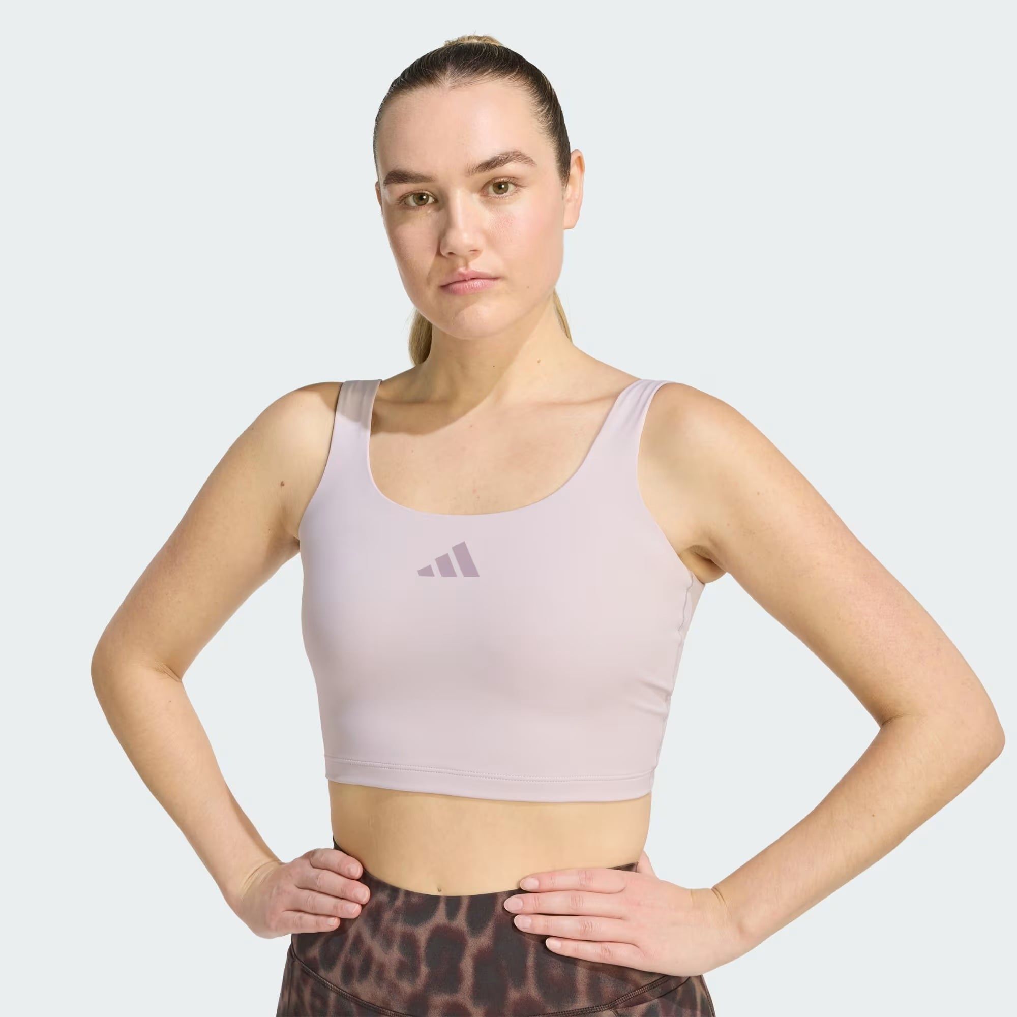  Áo Tank Top tập luyện adidas Optime Power High Support Nữ - KD2227 