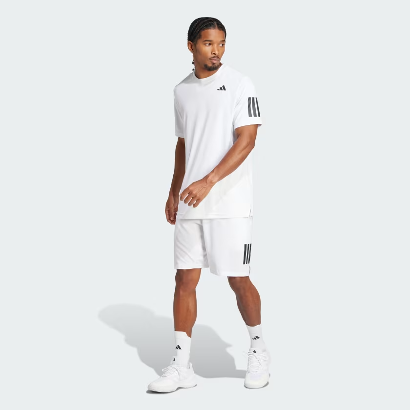 Áo T-shirt tennis/pickleball adidas Club Climacool 3 sọc Nam - JE0413 