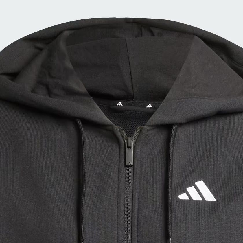  Áo hoodie adidas Essential 3 sọc khoá kéo Nữ - JE0052 