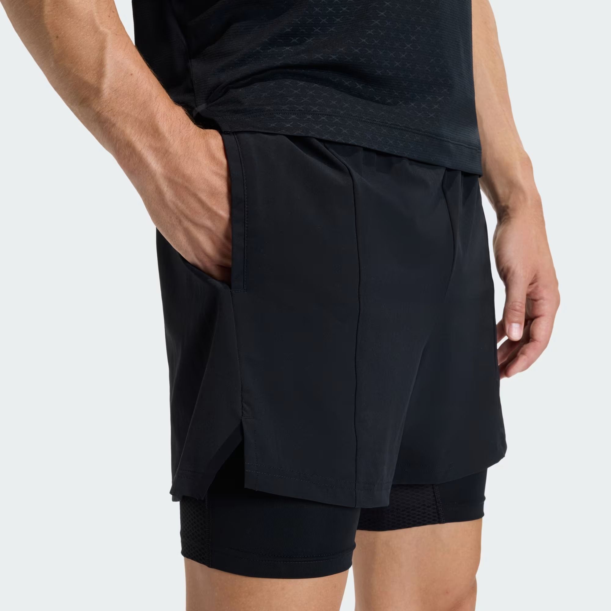  Quần short tập luyện adidas D4T Workout 2 trong 1 Nam - KF6431 