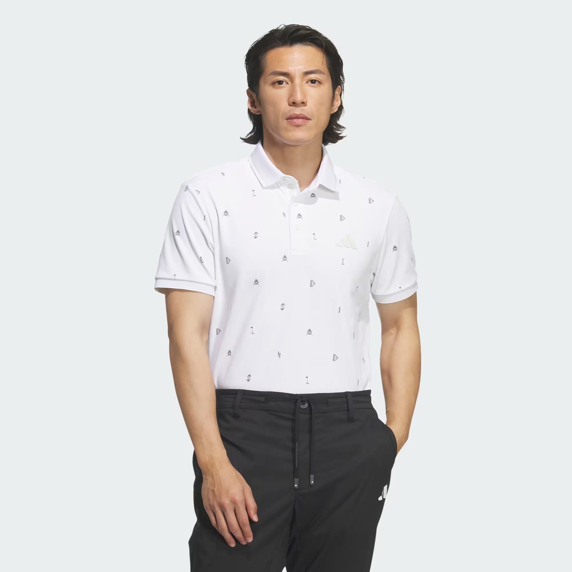  Áo Polo golf adidas Monogram Polo Nam - JY8222 
