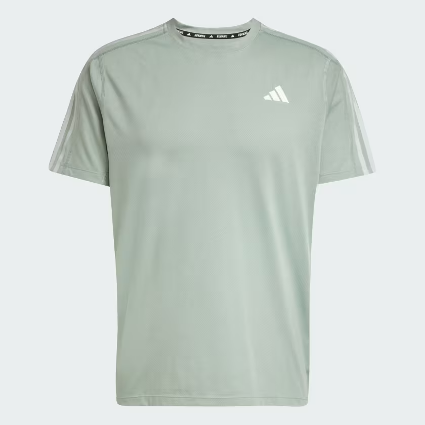  Áo T-shirt chạy bộ adidas Own the Run 3 sọc Nam - JD2314 