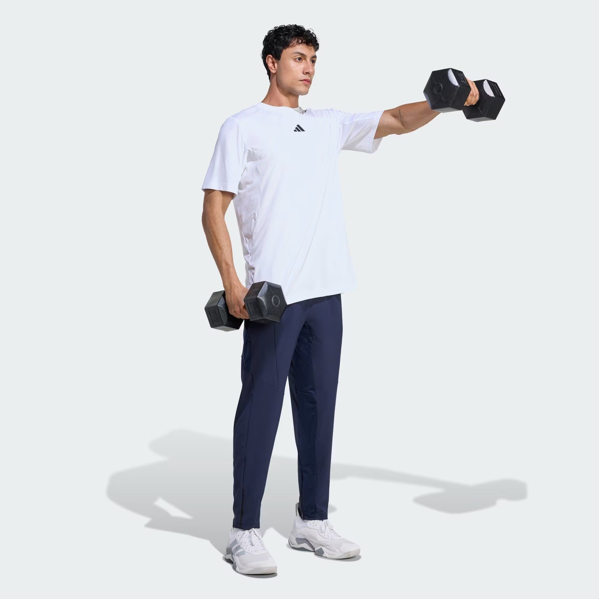  Áo T-shirt tập luyện adidas D4T PrimeLift 3 sọc Nam - KE9941 