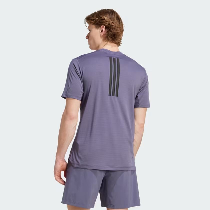  Áo T-shirt tập luyện adidas Primelift 3 sọc Nam - JV9714 