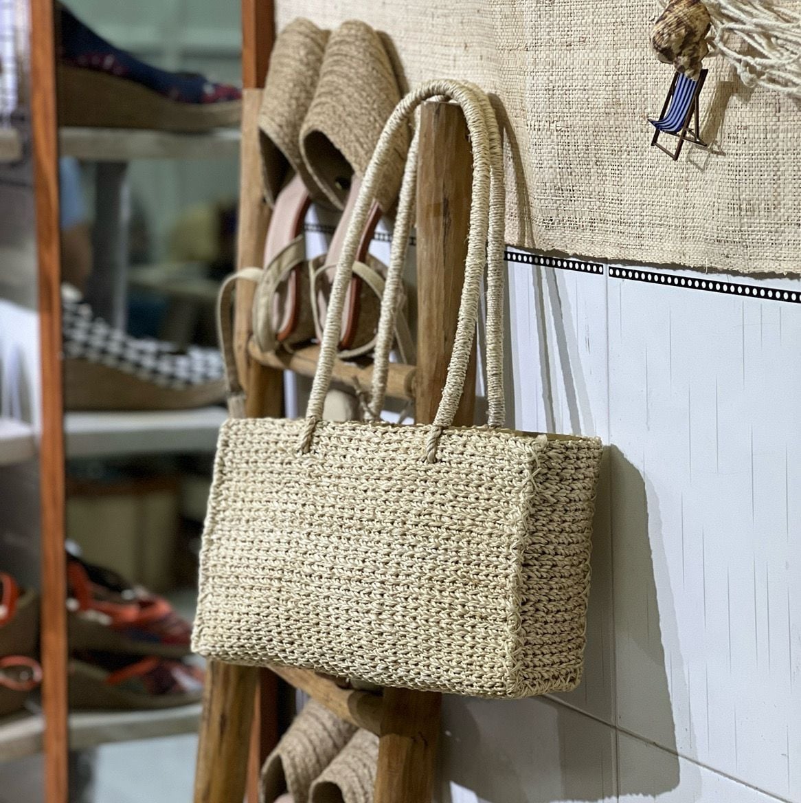 KAHON - Túi Cói Abaca Storage Box Bag Hình Hộp Chữ Nhật