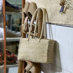 KAHON - Túi Cói Abaca Storage Box Bag Hình Hộp Chữ Nhật