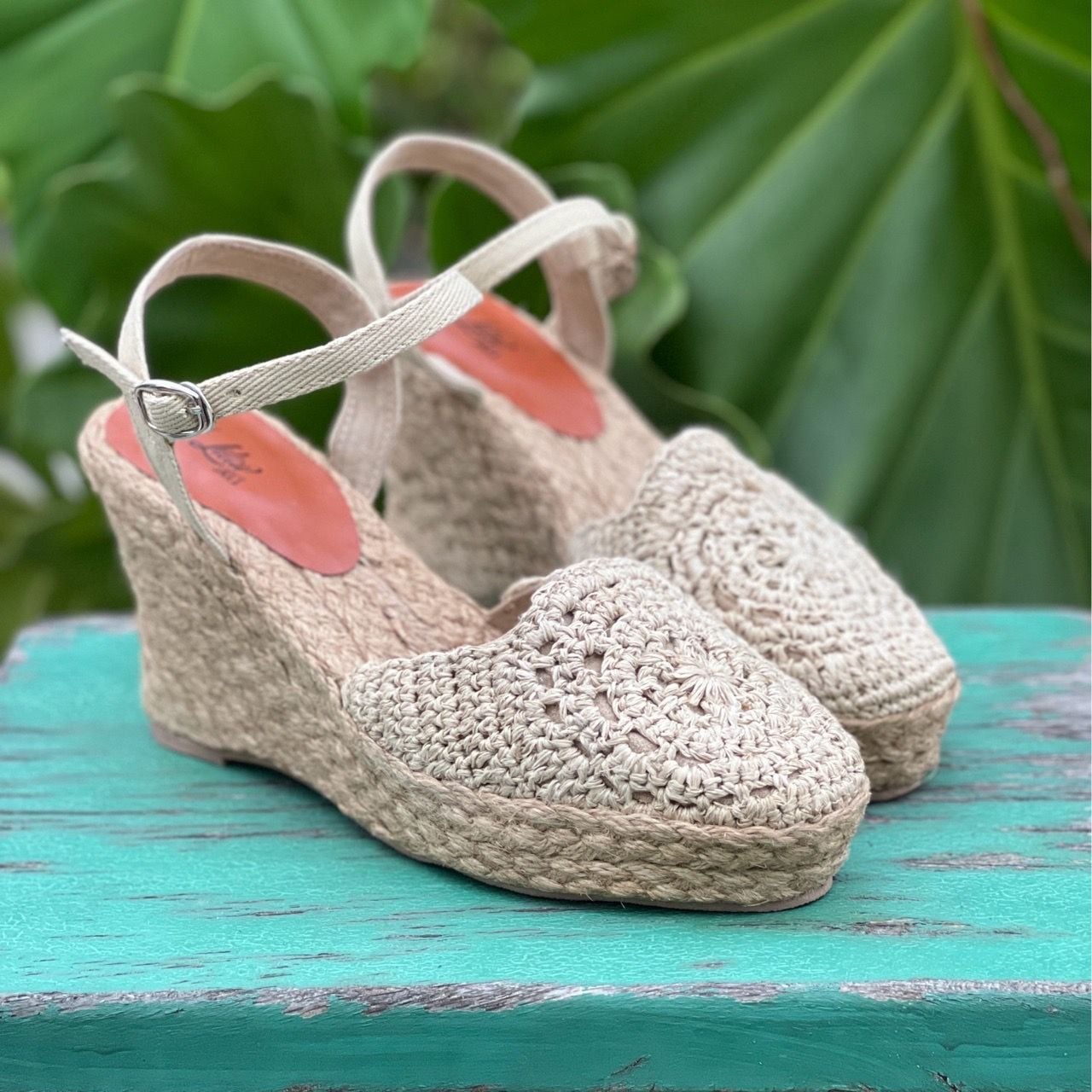 NGUYÊN SINH - Giày Cói Kín Mũi Phối Hemp Móc Tay Thủ Công