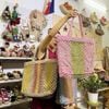 ĐỒNG TIỀN NGŨ SẮC - Túi Tote Cói Abaca Móc Macrame Cỡ Lớn