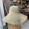 Nón Móc Thủ Công Sợi Cọ Raffia Tự Nhiên Vành 15cm - CAM LÂM
