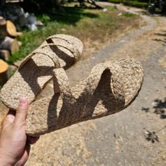 DÉP ZZ MỚI - Dép Thuần Cói Quai Dây Chữ Z 3cm